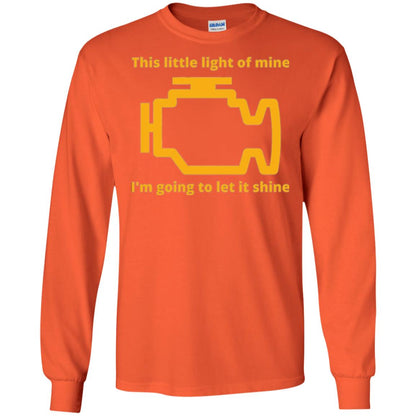 This Little Light Of Mine - Check Engine Light T-shirt Orange