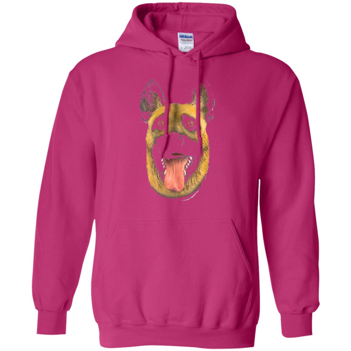 Dog Lover T-shirt Creepy Dog Head T-shirt Heliconia
