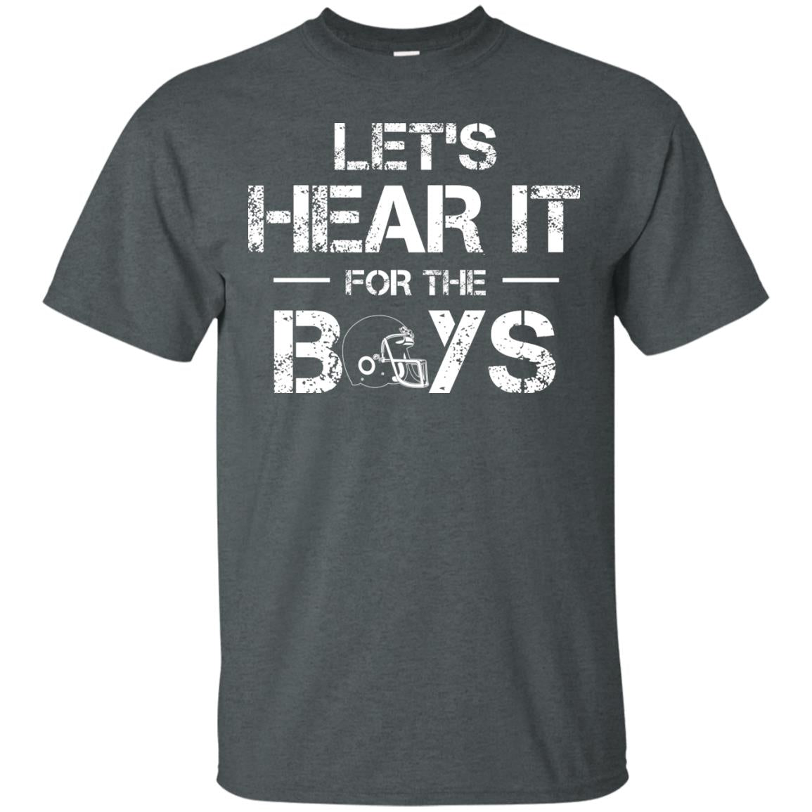 Let_s Hear It For The Boys Football Shirt Dark Heather