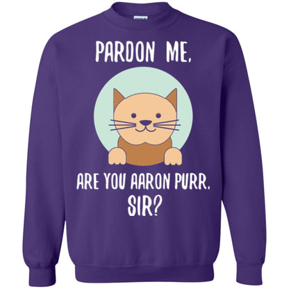 The Hamilton Cat T-shirt Pardon Me Purple