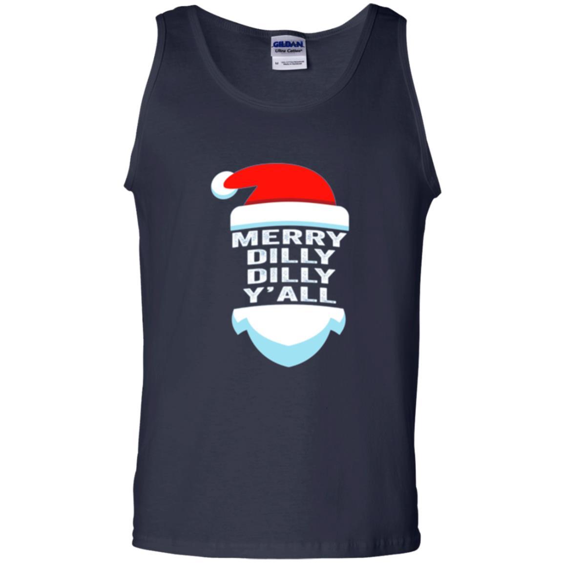 Christmas T-shirt Dilly Dilly Y_all Santa Claus Navy