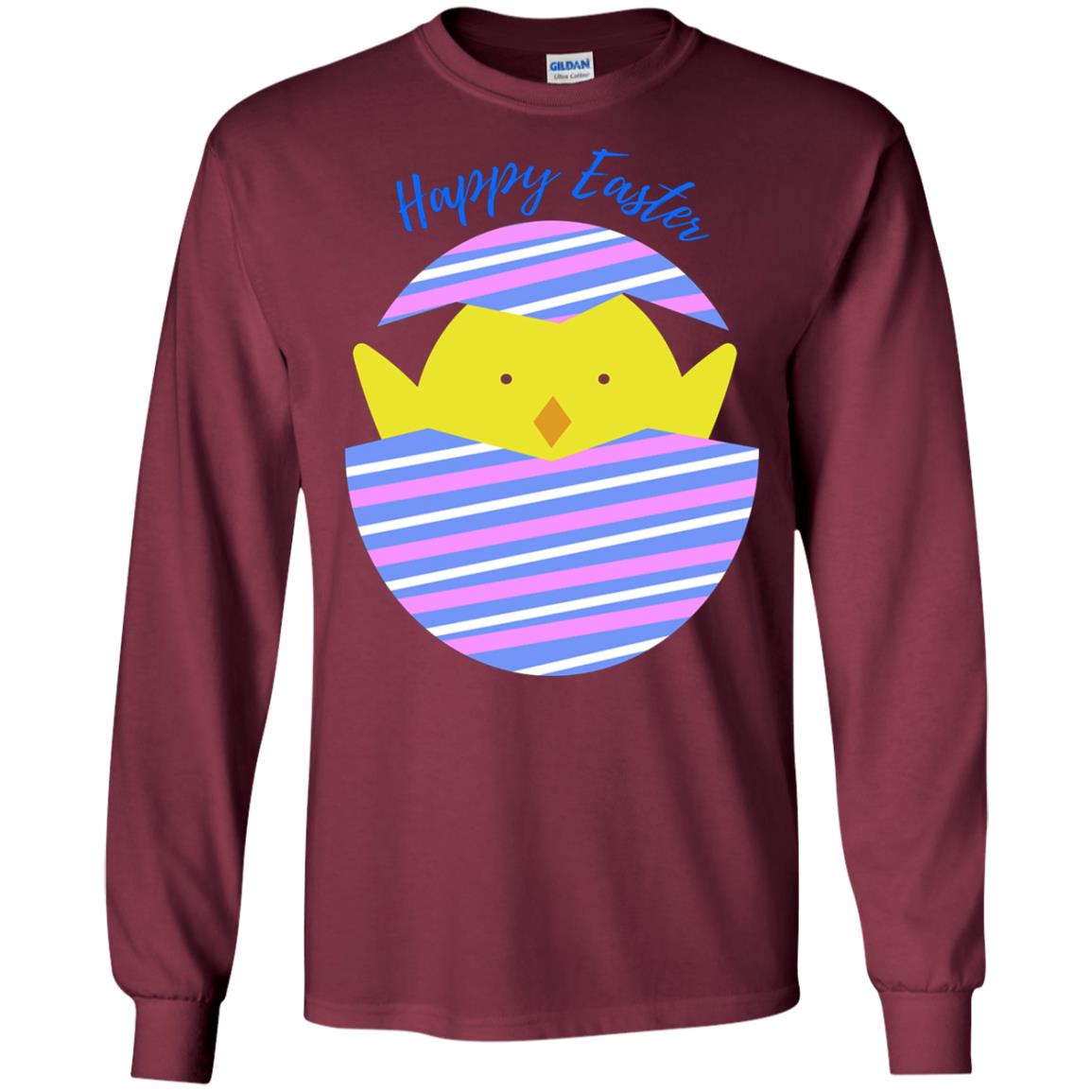 Easter Shirt Happy Easter Maroon