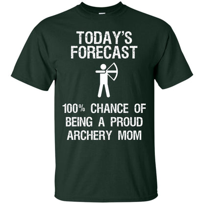 Archery Mom Shirt Forecast Chance Of Being A Proud Archery Mom Forest