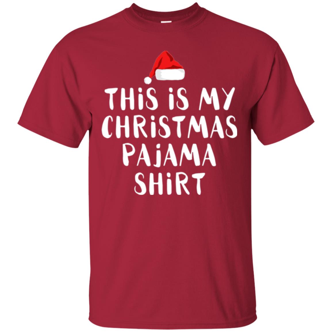 Christmas T-shirt This Is My Christmas Pajama Shirt Cardinal