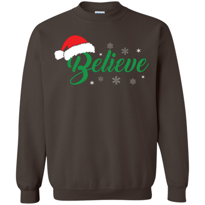 Christmas T-Shirt Believe In Santa Dark Chocolate