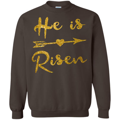 He Is Risen Christian T-shirt Dark Chocolate