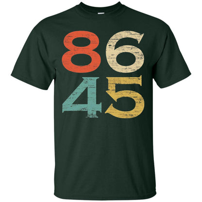 Classic Vintage Style 86 45 Anti Trump T-shirt Forest