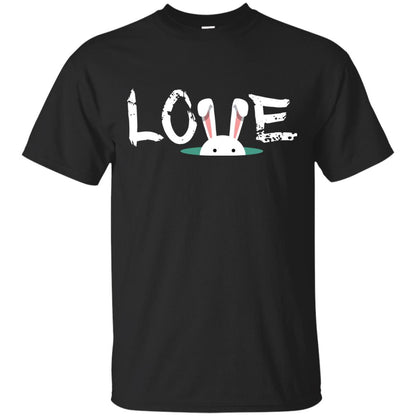 Love Easter Bunny Gift Shirt For Family Black