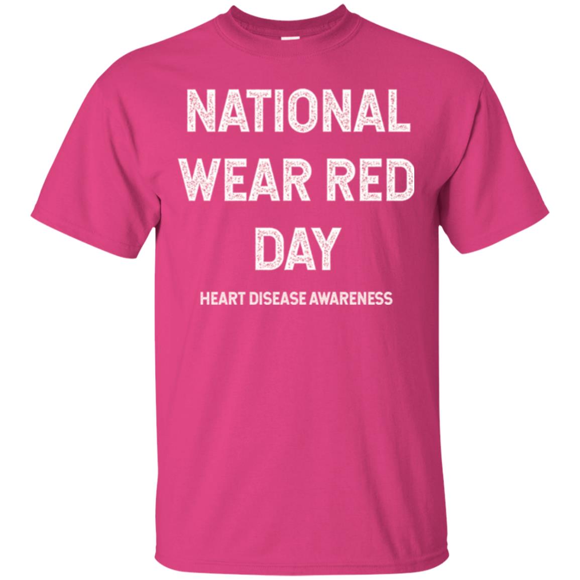 Heart Disease Awareness T-shirt National Wear Red Day Heliconia