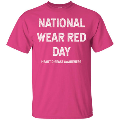 Heart Disease Awareness T-shirt National Wear Red Day Heliconia