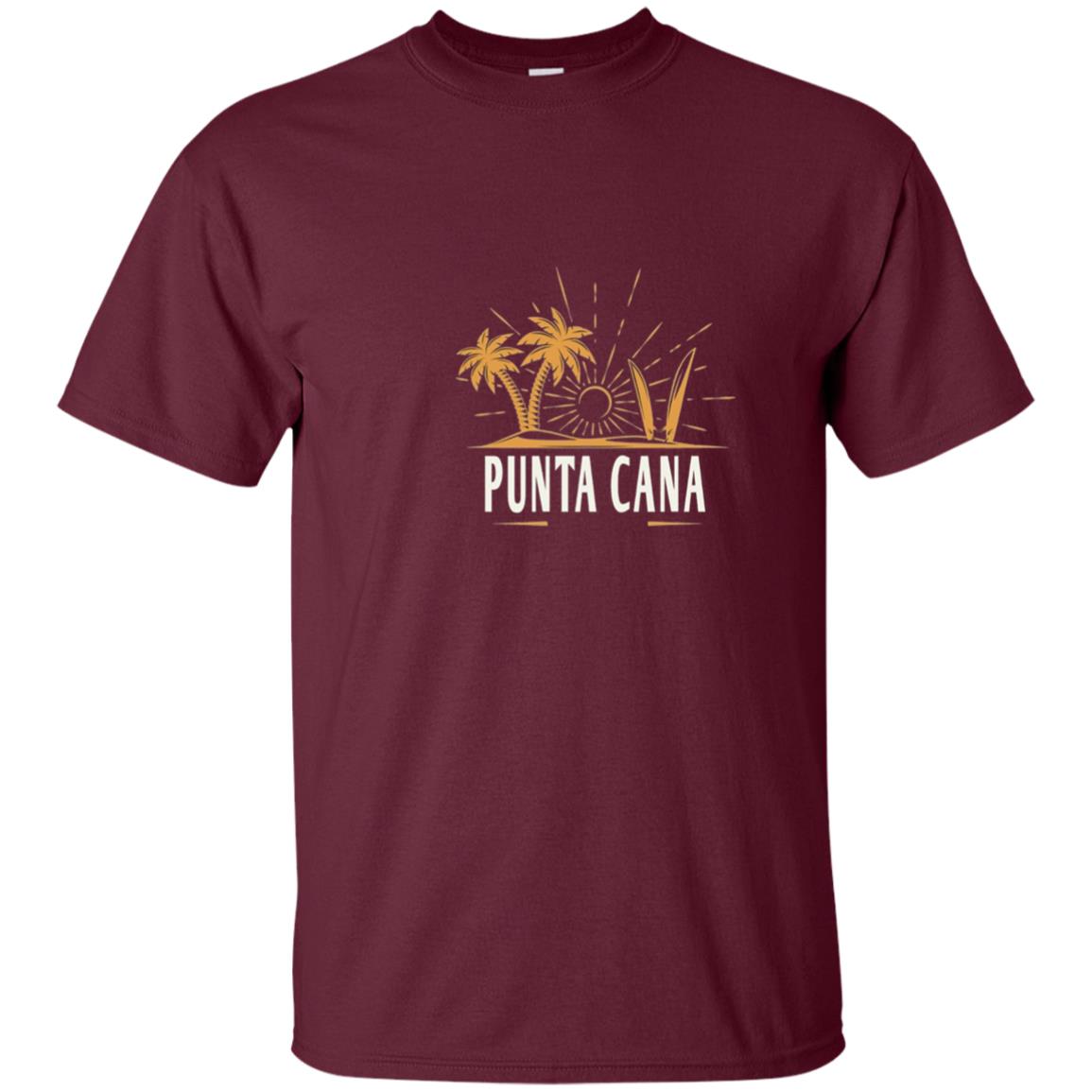 Punta Cana Vintage Beach T-shirt Maroon