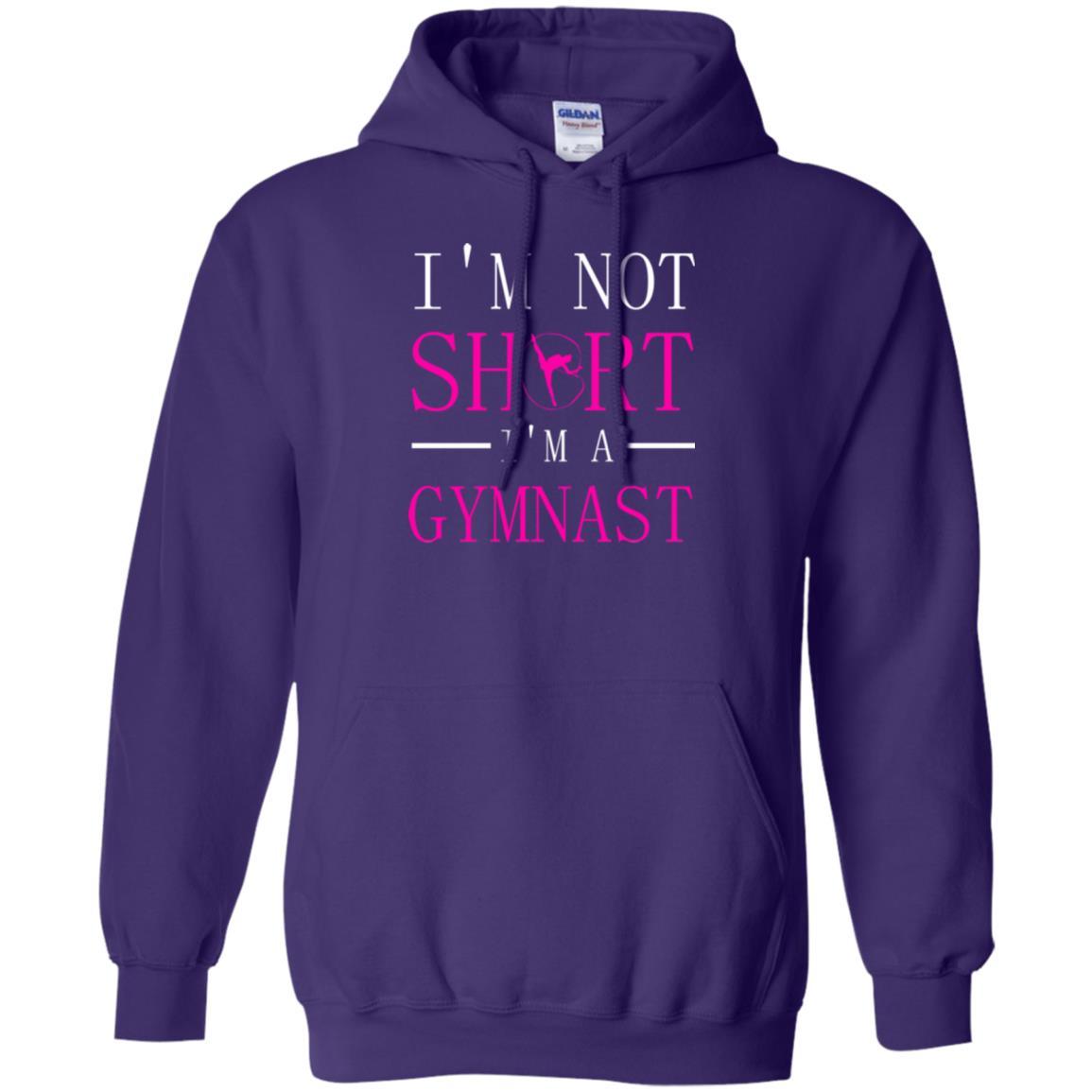 Gymer T-shirt I'm Not Short I'm A Gymnast Purple