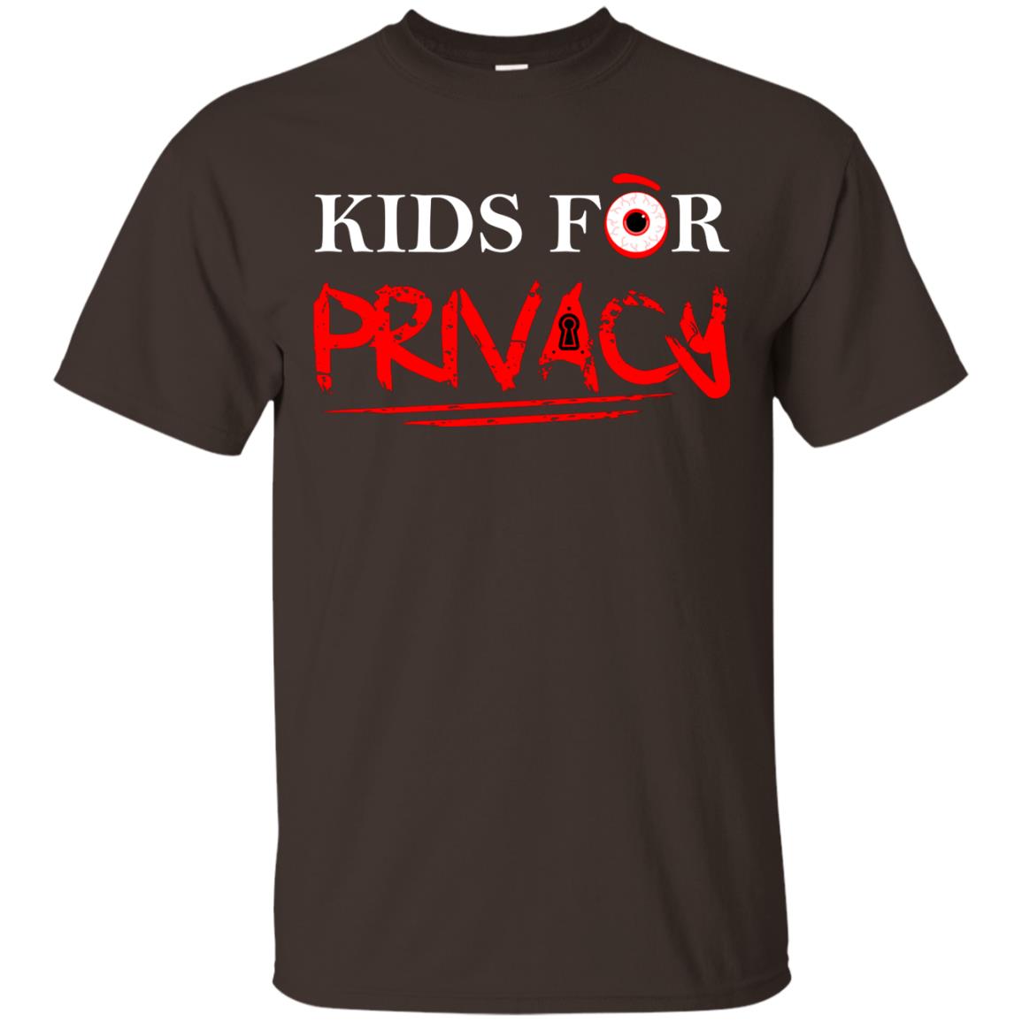 Kids For Privacy Family T-shirt Dark Chocolate