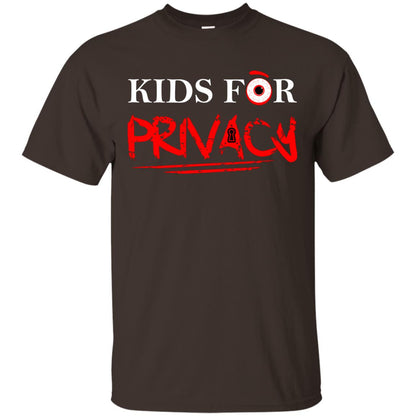 Kids For Privacy Family T-shirt Dark Chocolate