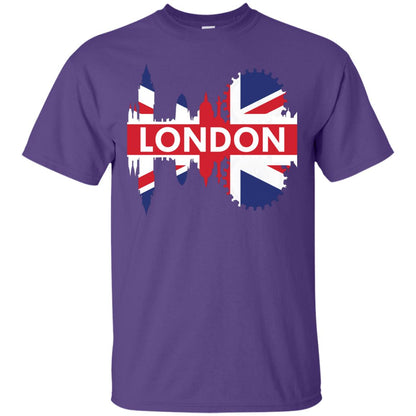 Flag Of United Kingdom London Gift Shirt For Britain Purple