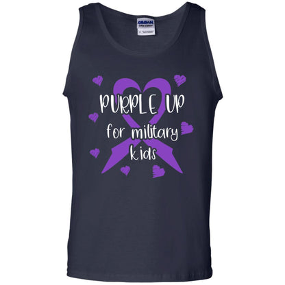 Purple Up For Military Kids Shirt Navy
