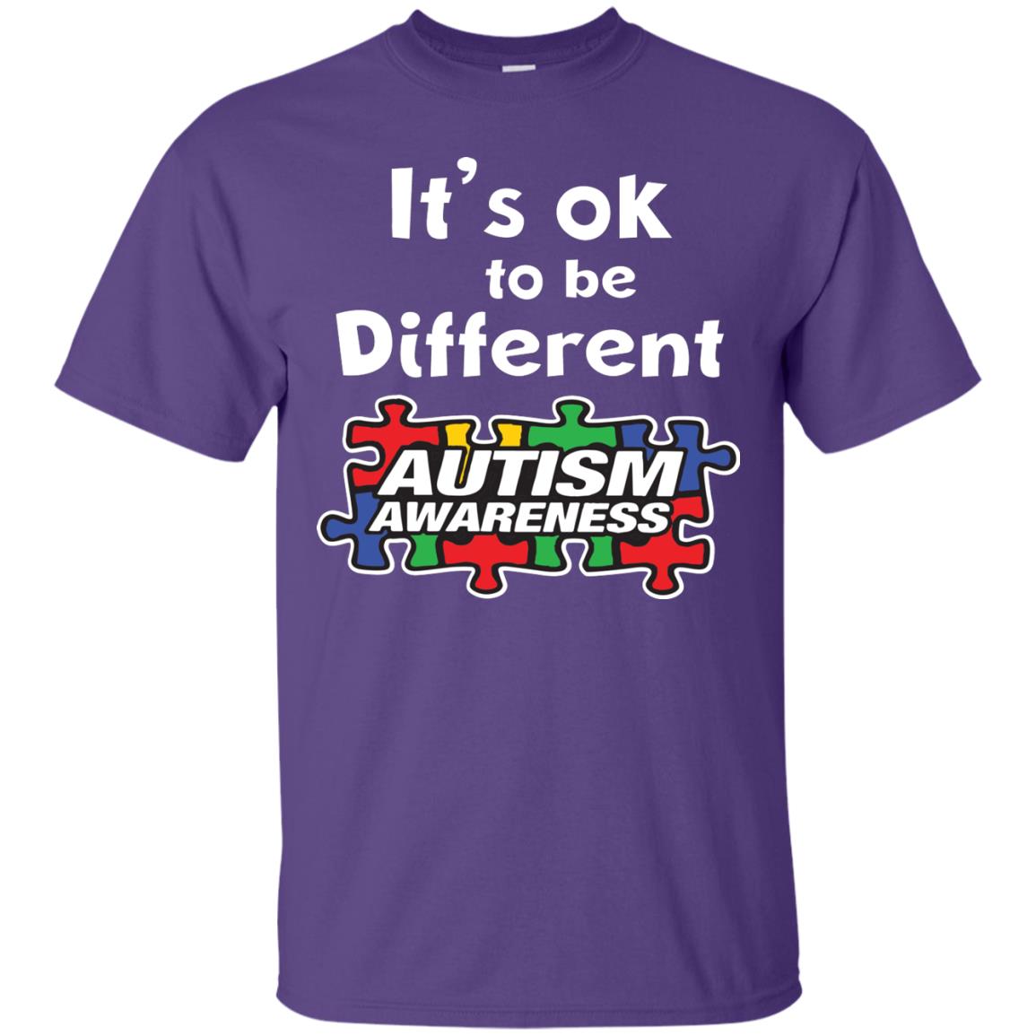 It’s Ok To Be Different Autism Awareness Best Gift Shirt For Autism Awareness Purple