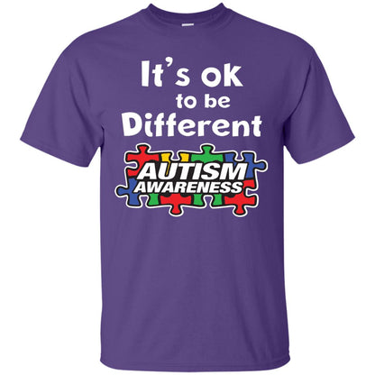 It’s Ok To Be Different Autism Awareness Best Gift Shirt For Autism Awareness Purple