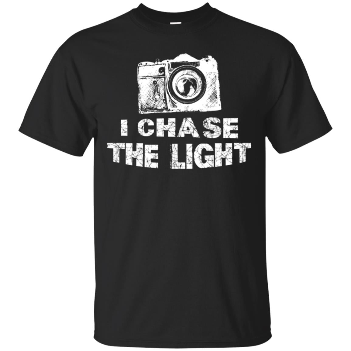 Photographer T-shirt I Chase The Light Black