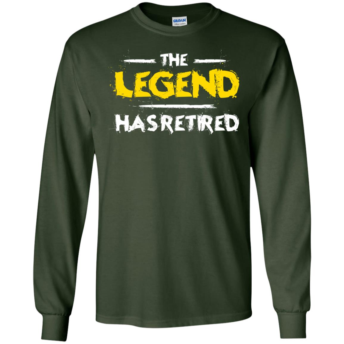 Retirement T-shirt The Legend Has Retired Forest Green
