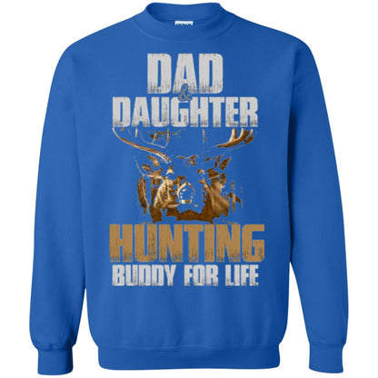 Family Christmas T-shirt Dad And Daughter Hunting Buddy For Life Royal
