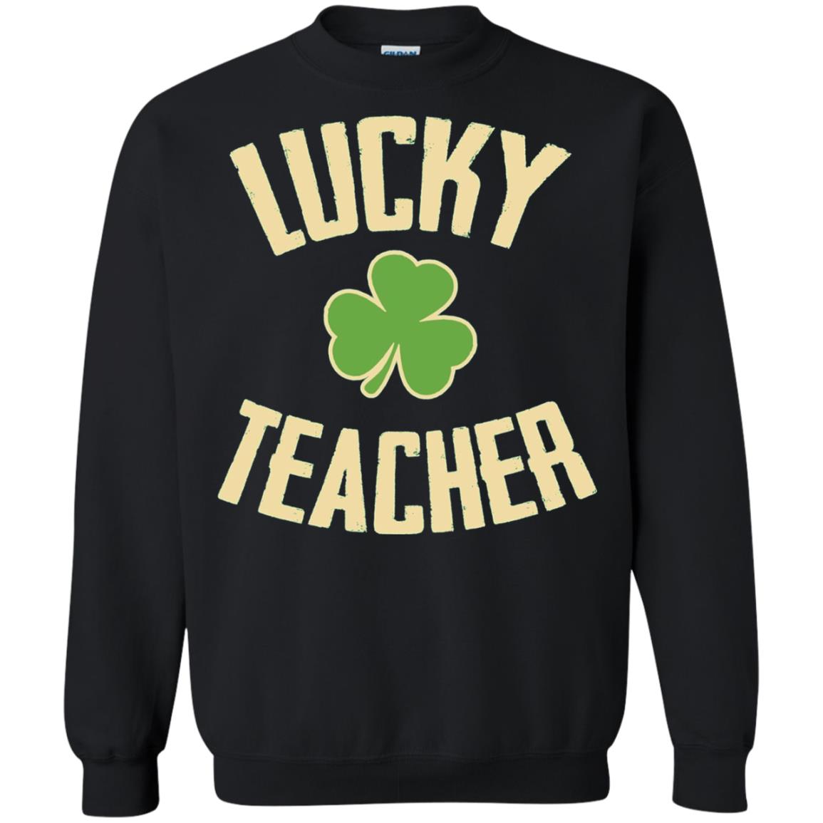 Lucky Teacher Shirt St. Patrick_s Day T-shirt Black