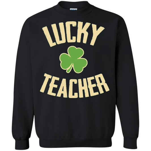 Lucky Teacher Shirt St. Patrick_s Day T-shirt Black