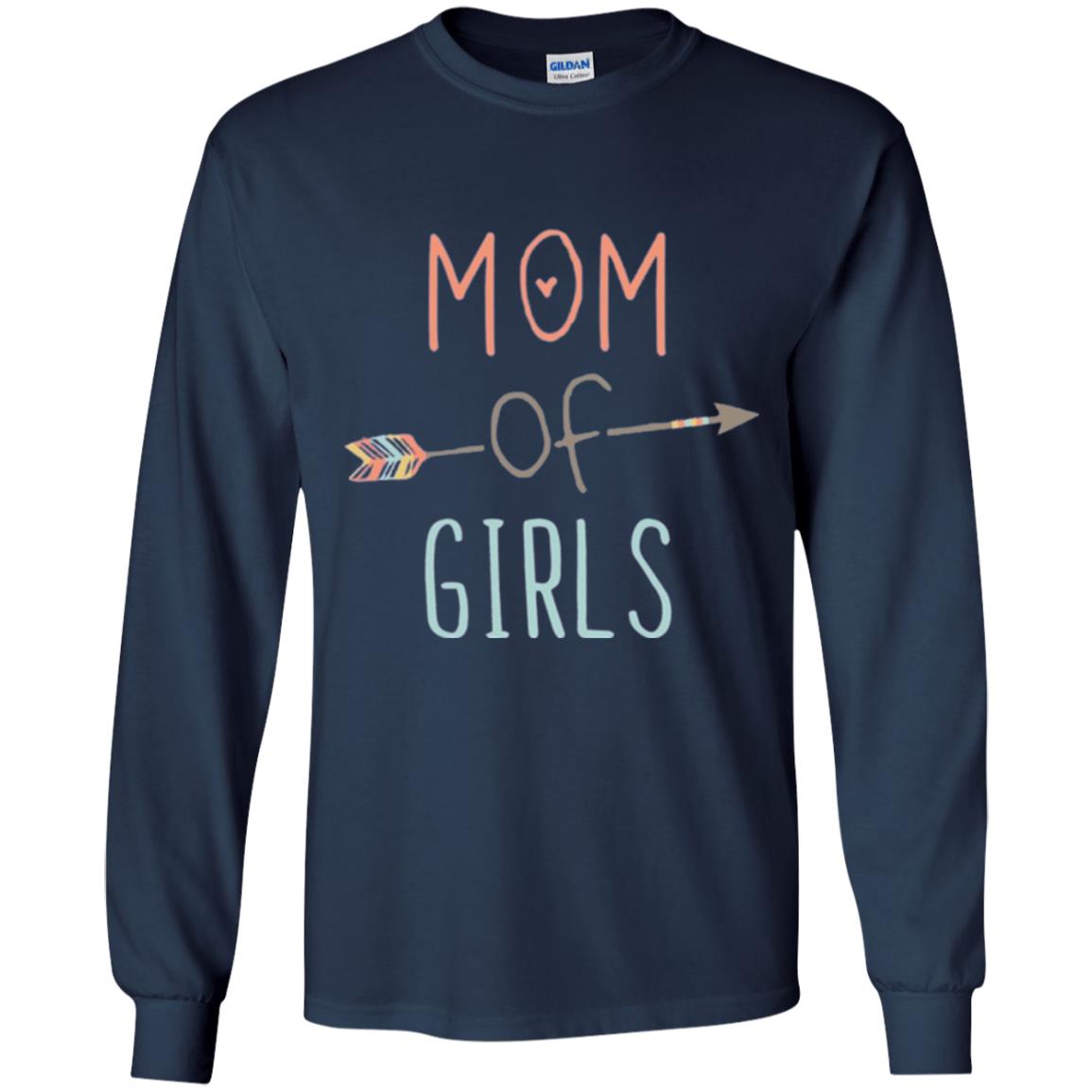 Mommy T-shirt Mom Of Girls Navy