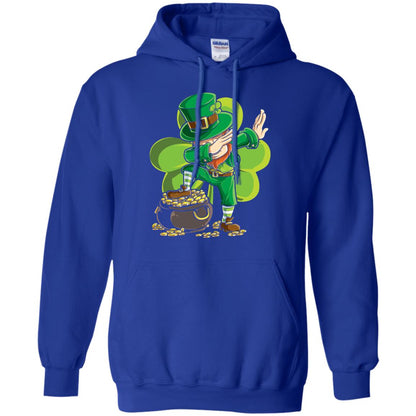 Dabbing Leprechaun St Patricks Day T-shirt Royal