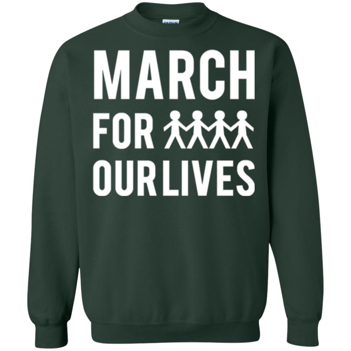 March For Our Lives Anti Gun T-shirt Forest Green