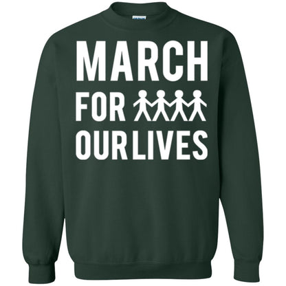 March For Our Lives Anti Gun T-shirt Forest Green