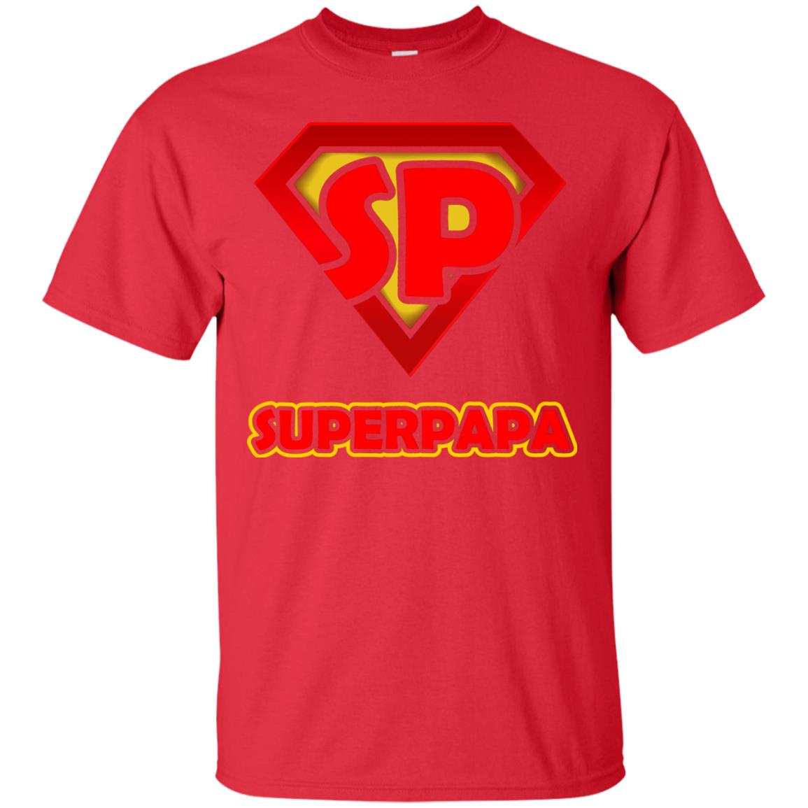 Superpapa Grandfather Grandpapa Shirt Red