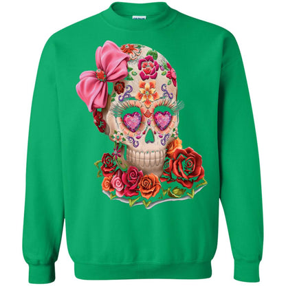 Cinco De Mayo Skull Women Flower Shirt Irish Green