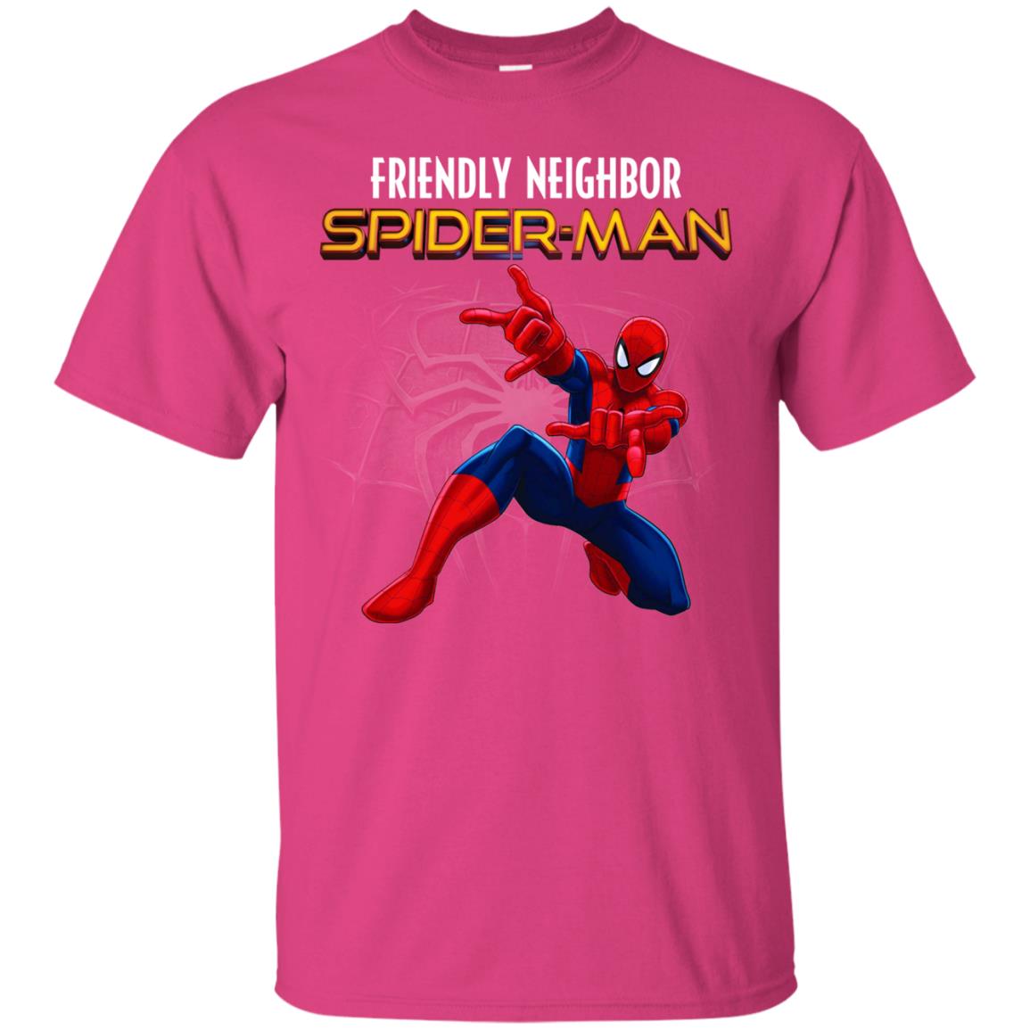 Friendly Neighbor Spider Man Movie Fan T-shirt Heliconia