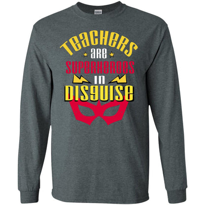 Teachers Are Superheroes In Disguise Movie Fan T-shirt Dark Heather