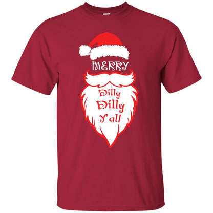 Christmas T-shirt Merry Dilly Dilly Y'all Cardinal