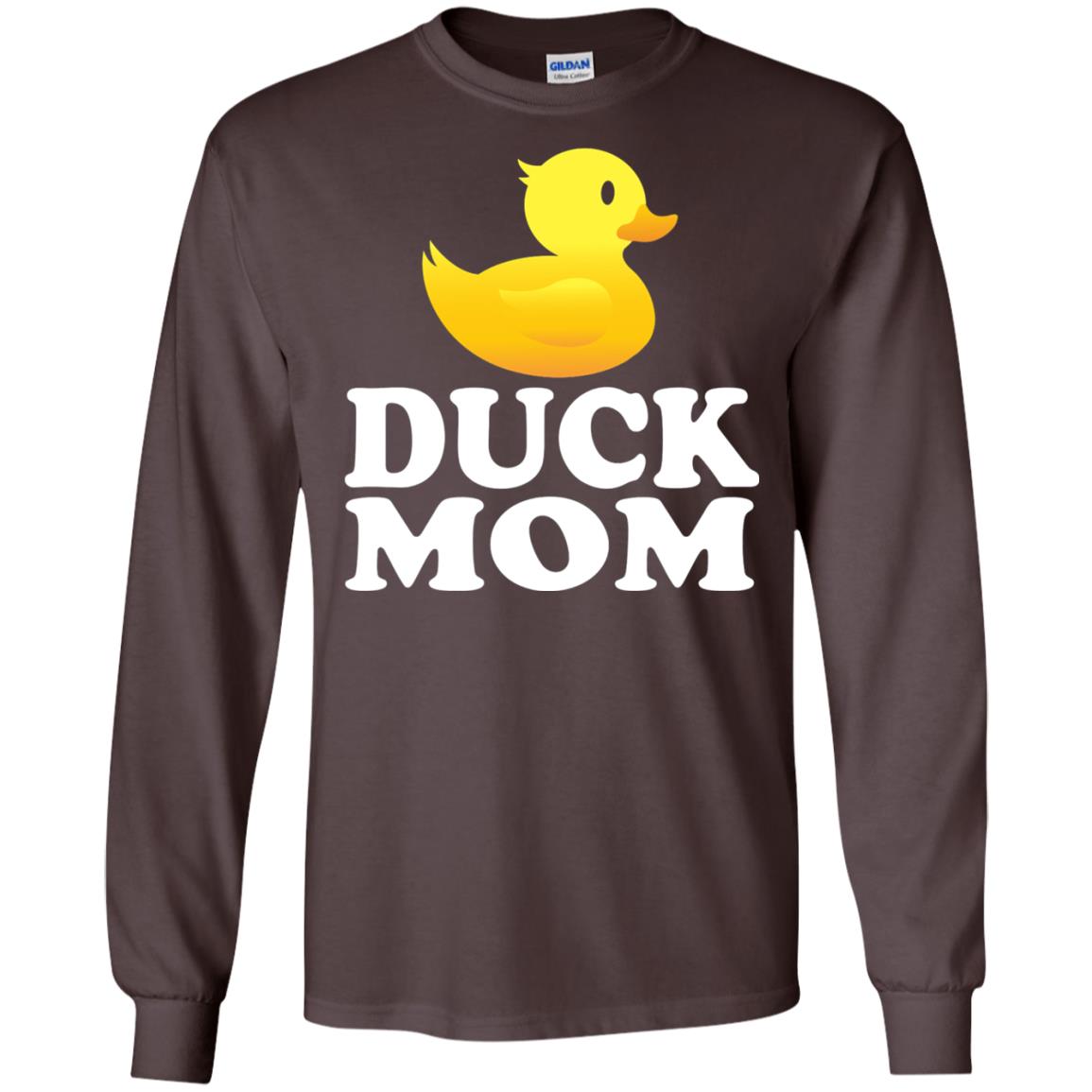 Duck Mom Funny Bird Lover T-shirt Dark Chocolate