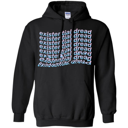 Existential Dread Waves Melting Distortion Aesthetic T-shirt Black