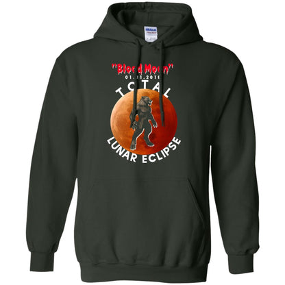 Best Total Lunar Eclipse Shirt 2018 - Blood Moon Werewolf T-shirt Forest Green