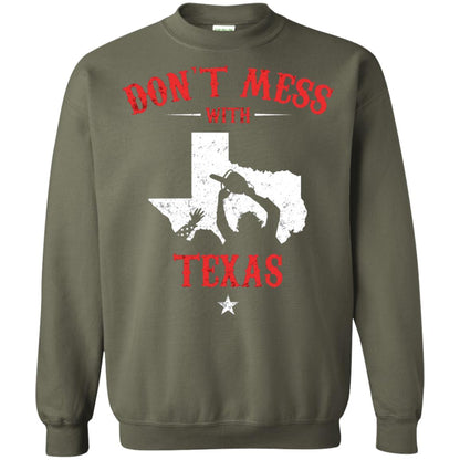 Don_t Mess With Texas Chainsaw T-shirt Military Green