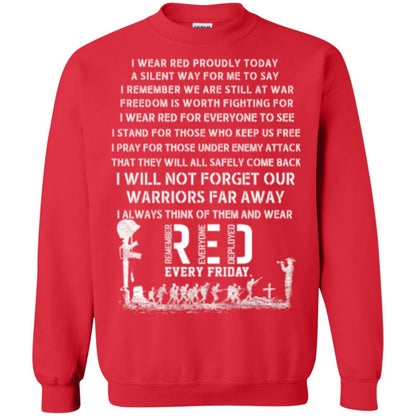 Red Friday Military T-shirt Wear Red Friday Red