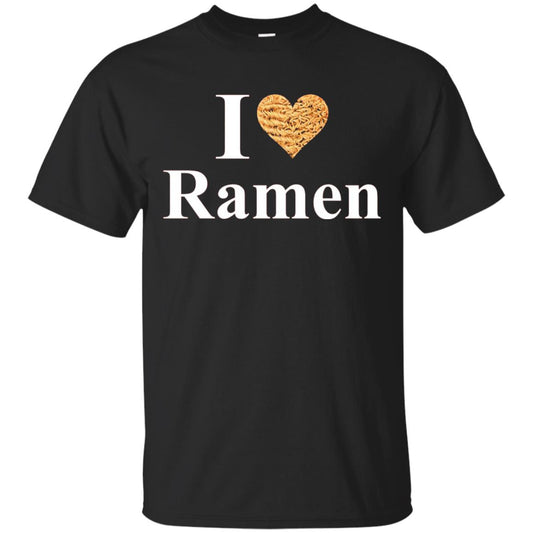 I Love Ramen Heart Ramen T-shirt Black