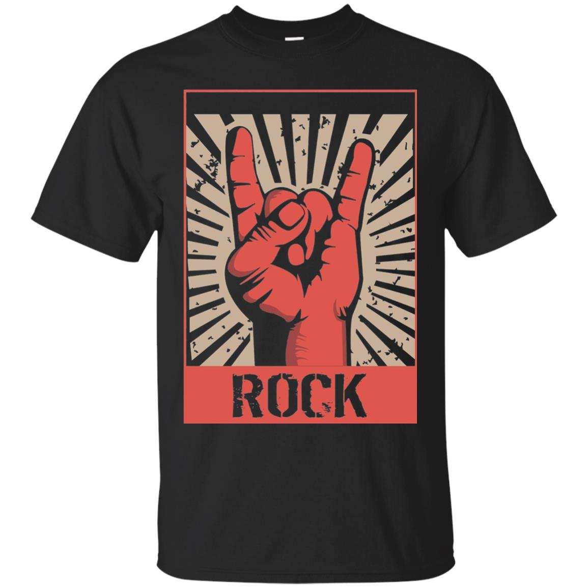Vintage Rock Concert Band Poster 70s 80s Retro T-shirt Black