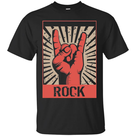Vintage Rock Concert Band Poster 70s 80s Retro T-shirt Black