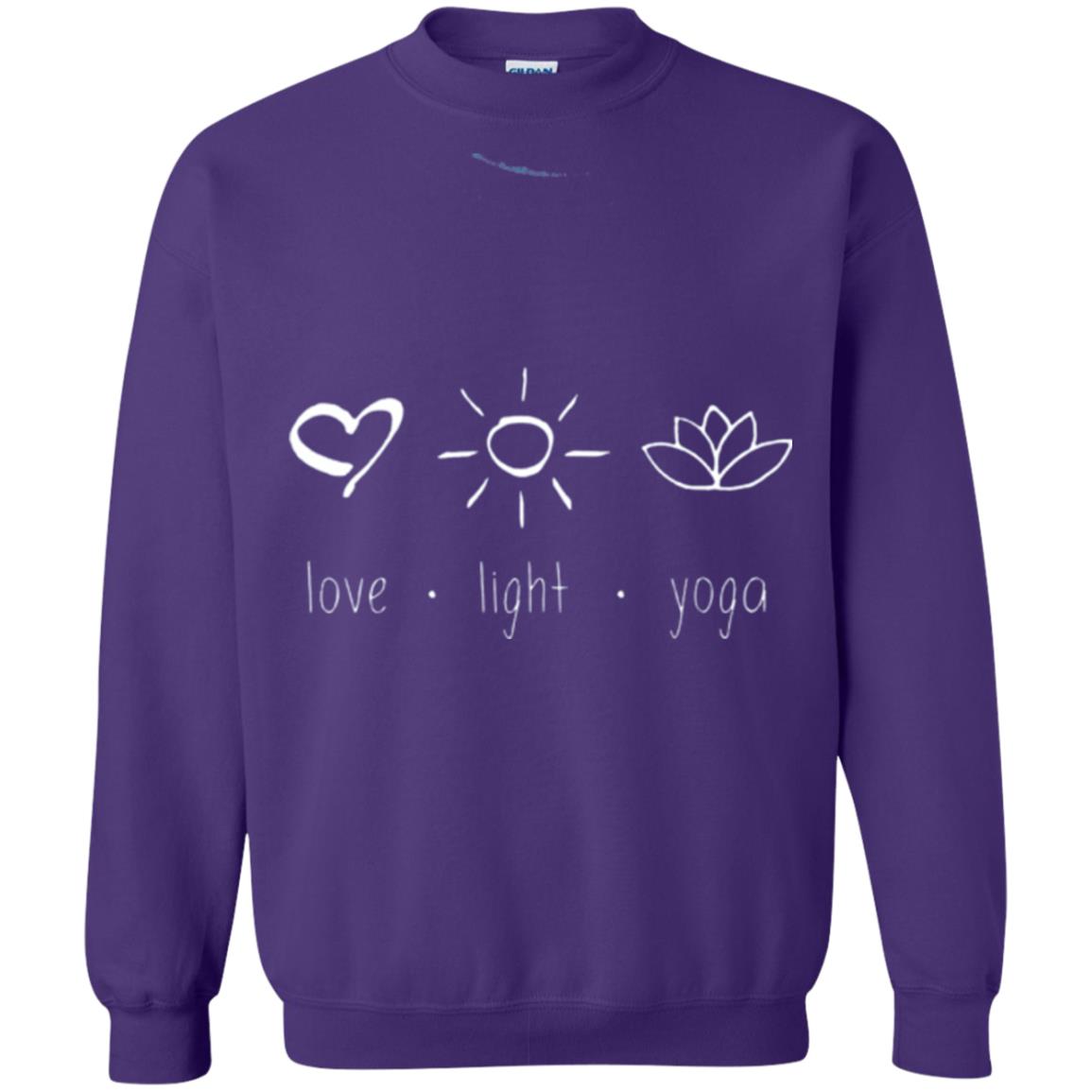 Yoga Lovers T-shirt Love Light Yoga Purple