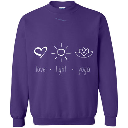 Yoga Lovers T-shirt Love Light Yoga Purple