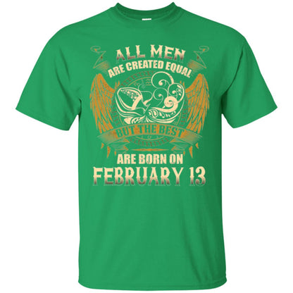 Aquarius T-shirt The Best Are Born On February 13 Irish Green