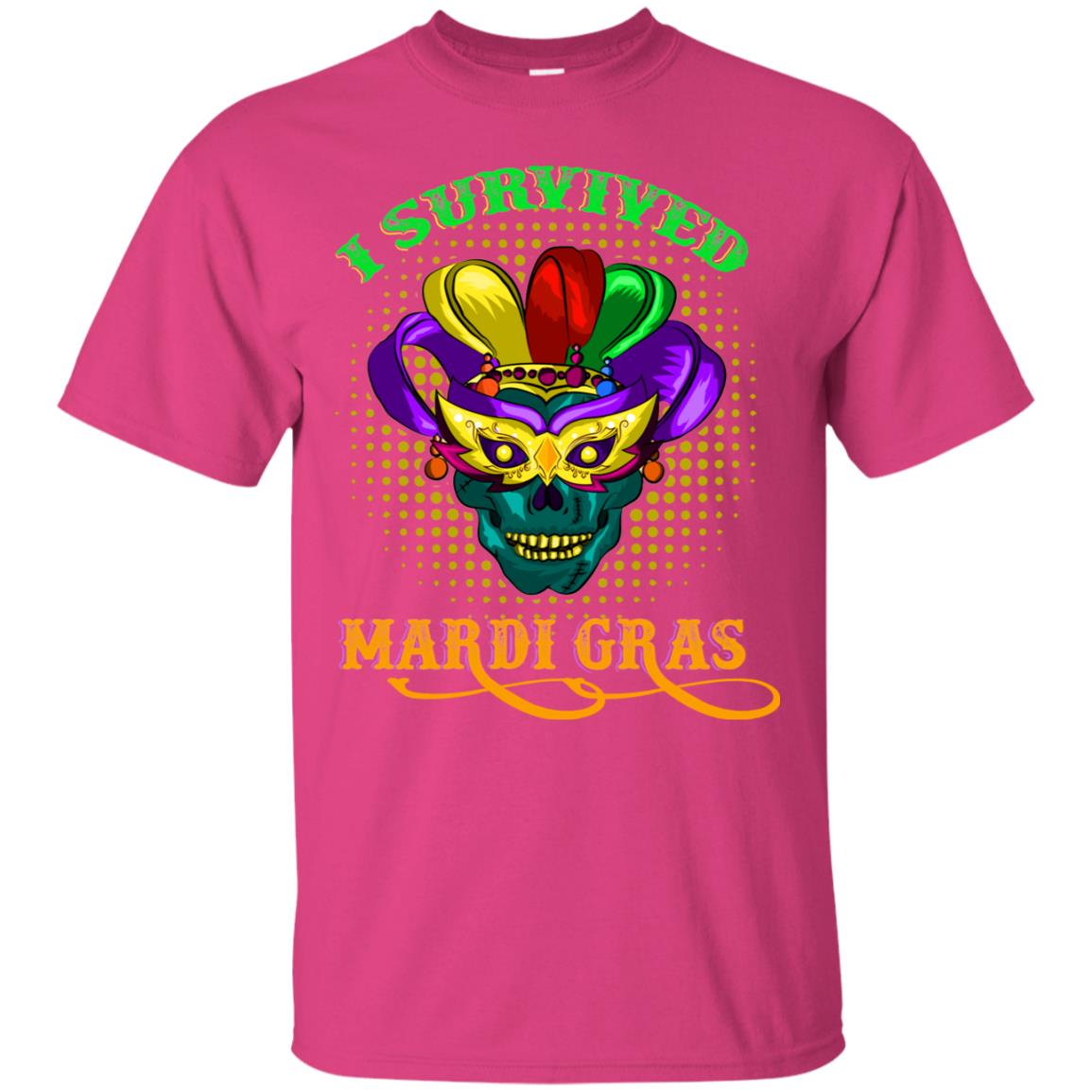 I Survived Mardi Gras Shirt Heliconia