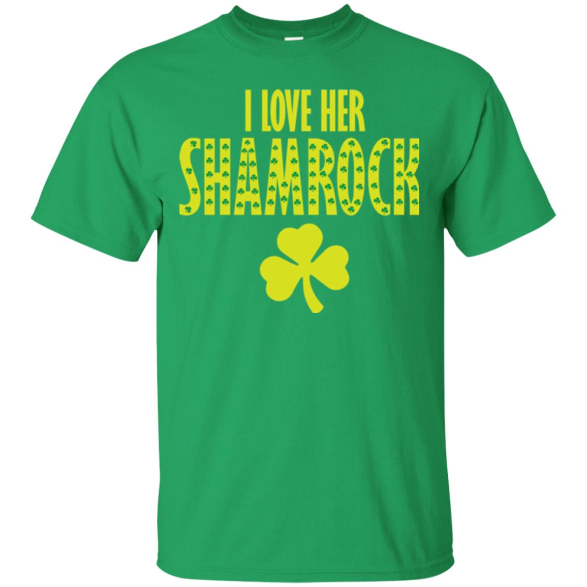 St. Patrick's Day T-shirt I Love Her Shamrock Irish Green