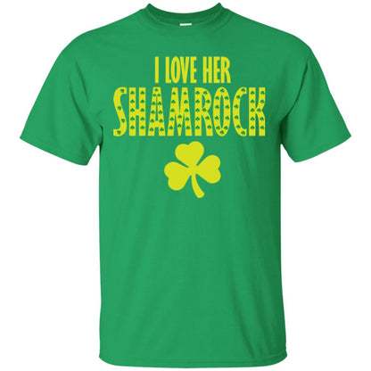 St. Patrick's Day T-shirt I Love Her Shamrock Irish Green